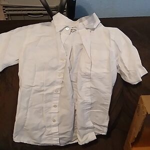 White semi formal button up